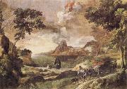 Gaspard Dughet Landscape with St Augustine and the Mystery of the Trinity china oil painting reproduction